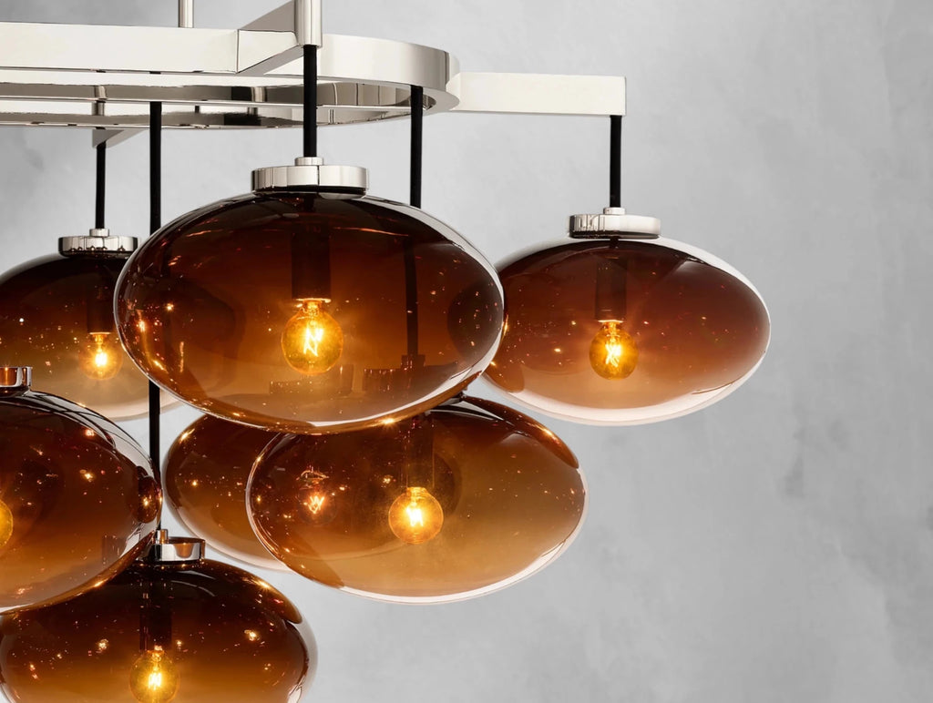 Cebret Glass Linear Chandelier - fovolighting