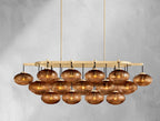 Cebret Glass Linear Chandelier - fovolighting