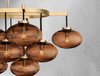 Cebret Glass Linear Chandelier - fovolighting