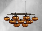 Cebret Glass Linear Chandelier - fovolighting