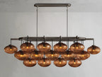 Cebret Glass Linear Chandelier - fovolighting