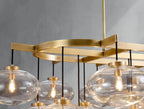 Cebret Glass Linear Chandelier - fovolighting