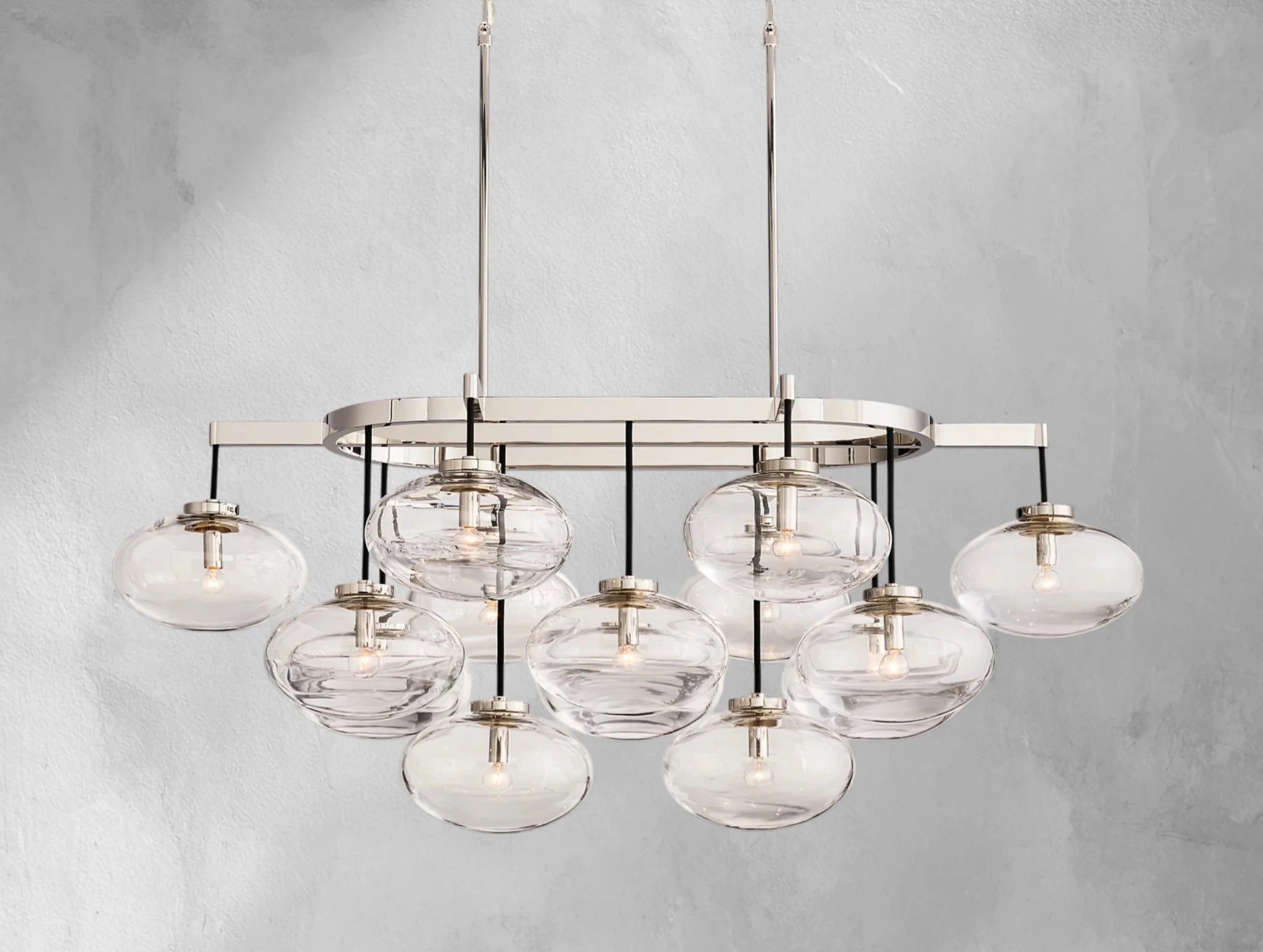 Cebret Glass Linear Chandelier - fovolighting