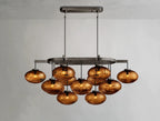 Cebret Glass Linear Chandelier - fovolighting