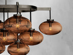 Cebret Glass Linear Chandelier - fovolighting
