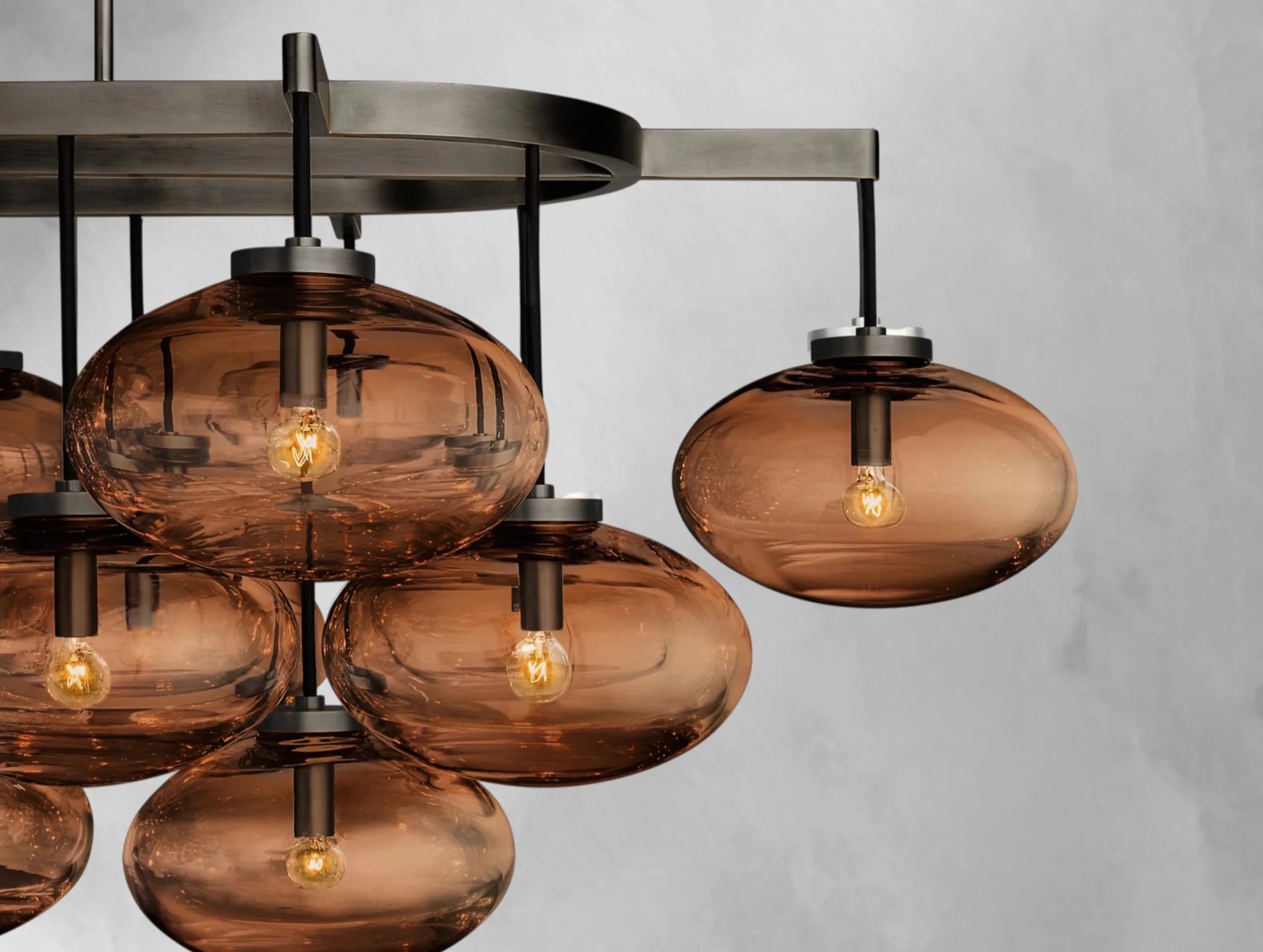 Cebret Glass Linear Chandelier - fovolighting