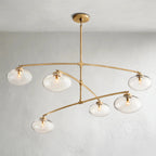 Cebret Glass Mobile Round Chandelier - fovolighting