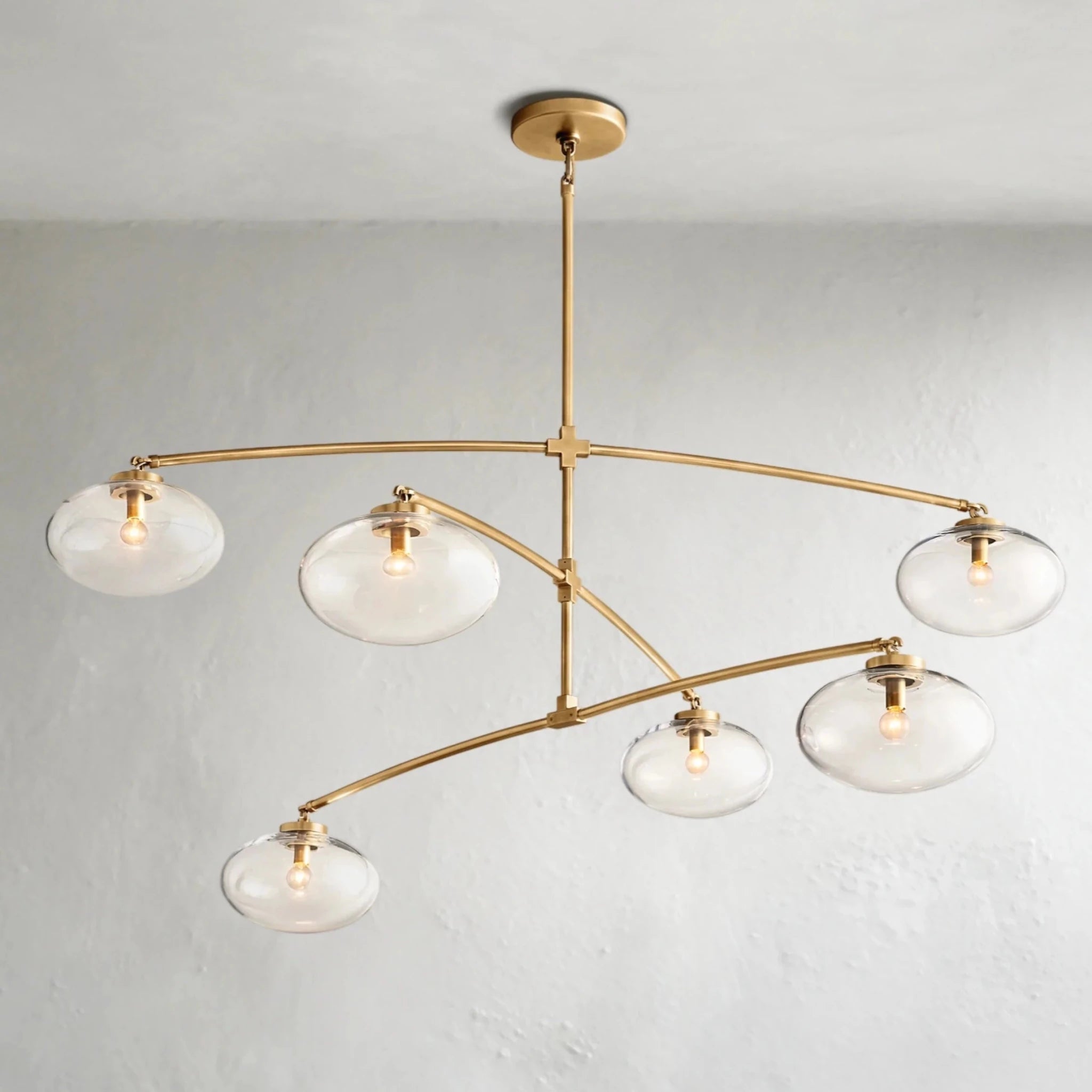 Cebret Glass Mobile Round Chandelier - fovolighting