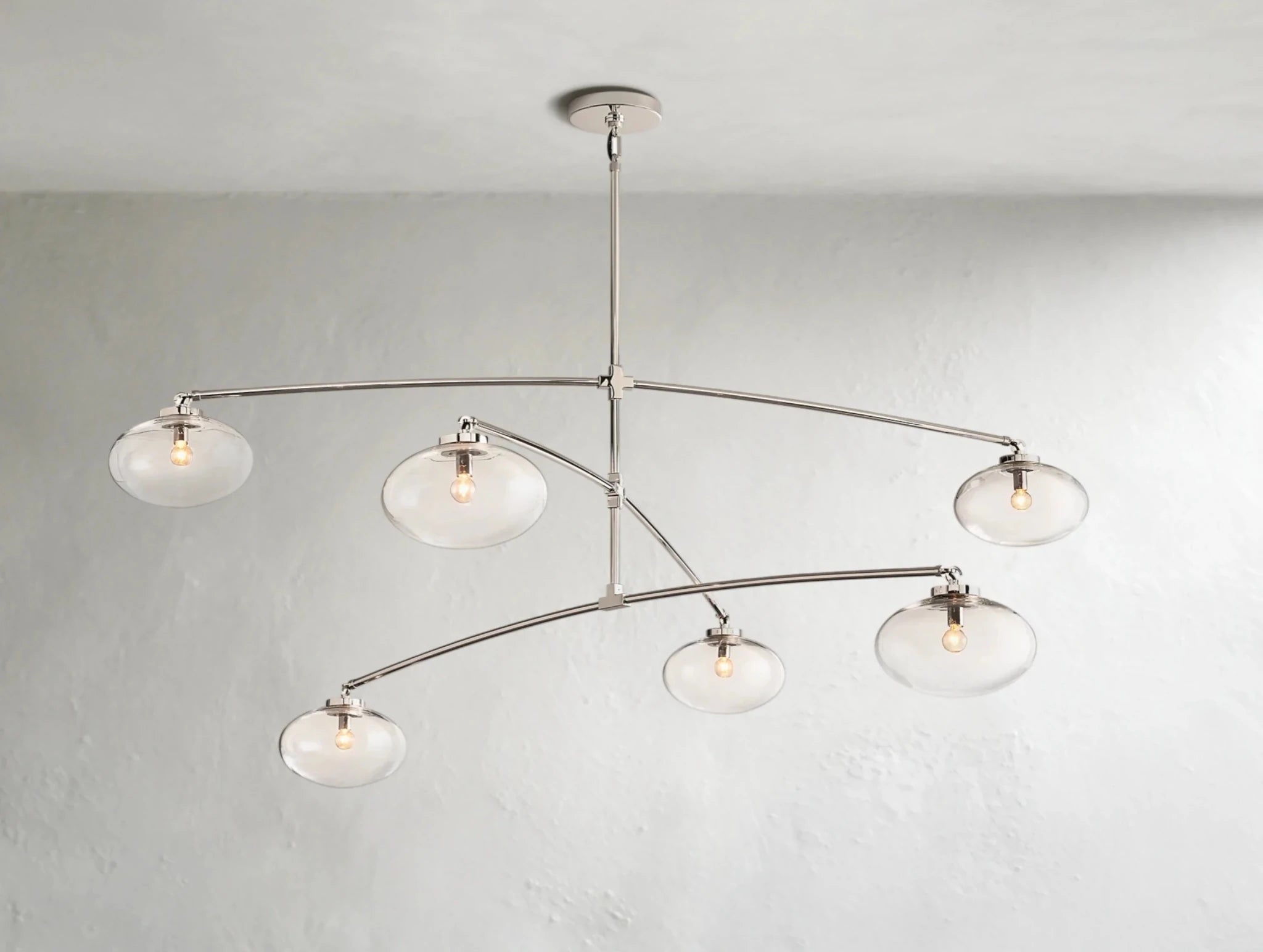 Cebret Glass Mobile Round Chandelier - fovolighting
