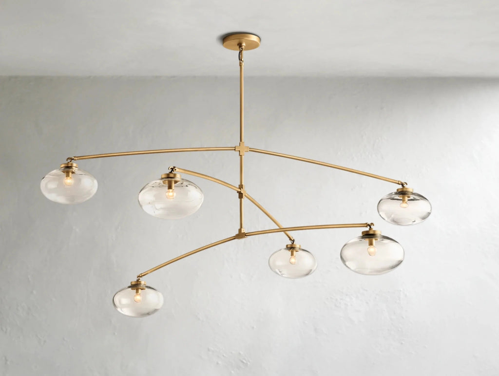 Cebret Glass Mobile Round Chandelier - fovolighting