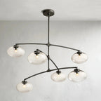Cebret Glass Mobile Round Chandelier - fovolighting