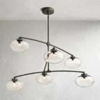 Cebret Glass Mobile Round Chandelier - fovolighting