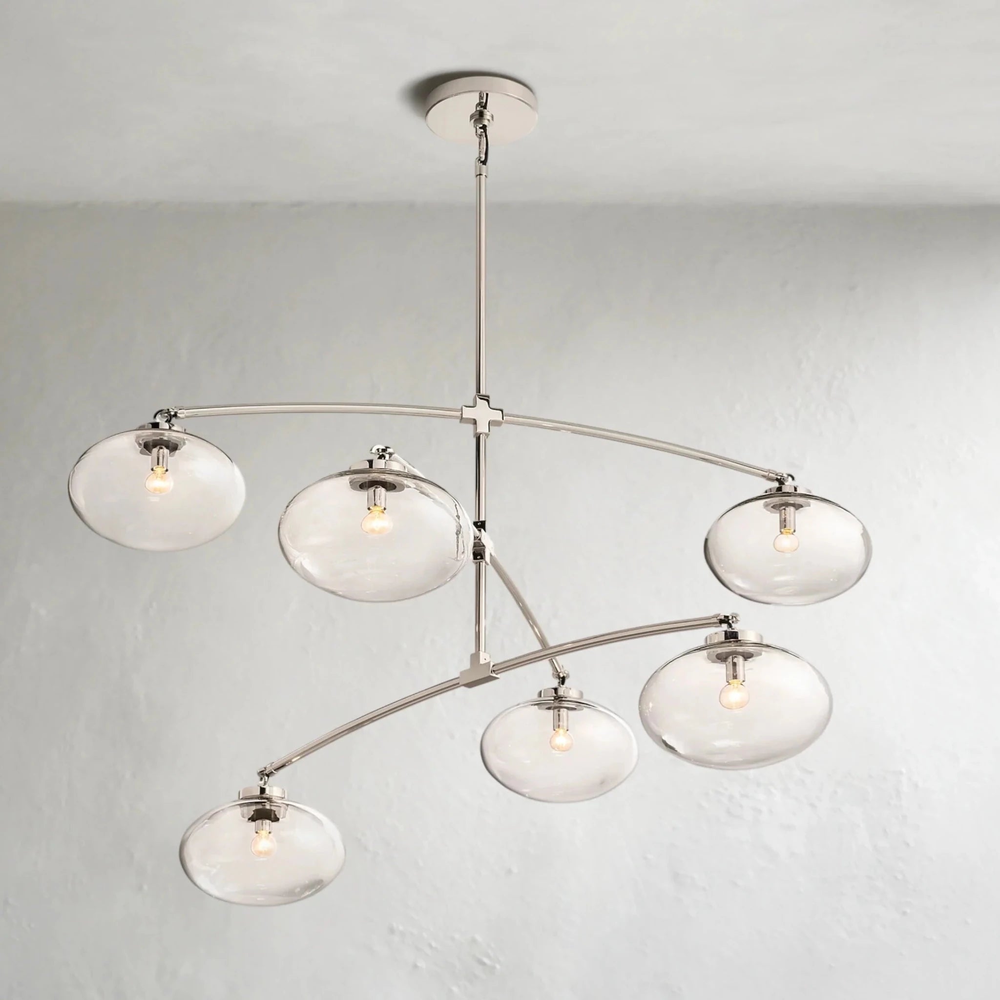 Cebret Glass Mobile Round Chandelier - fovolighting