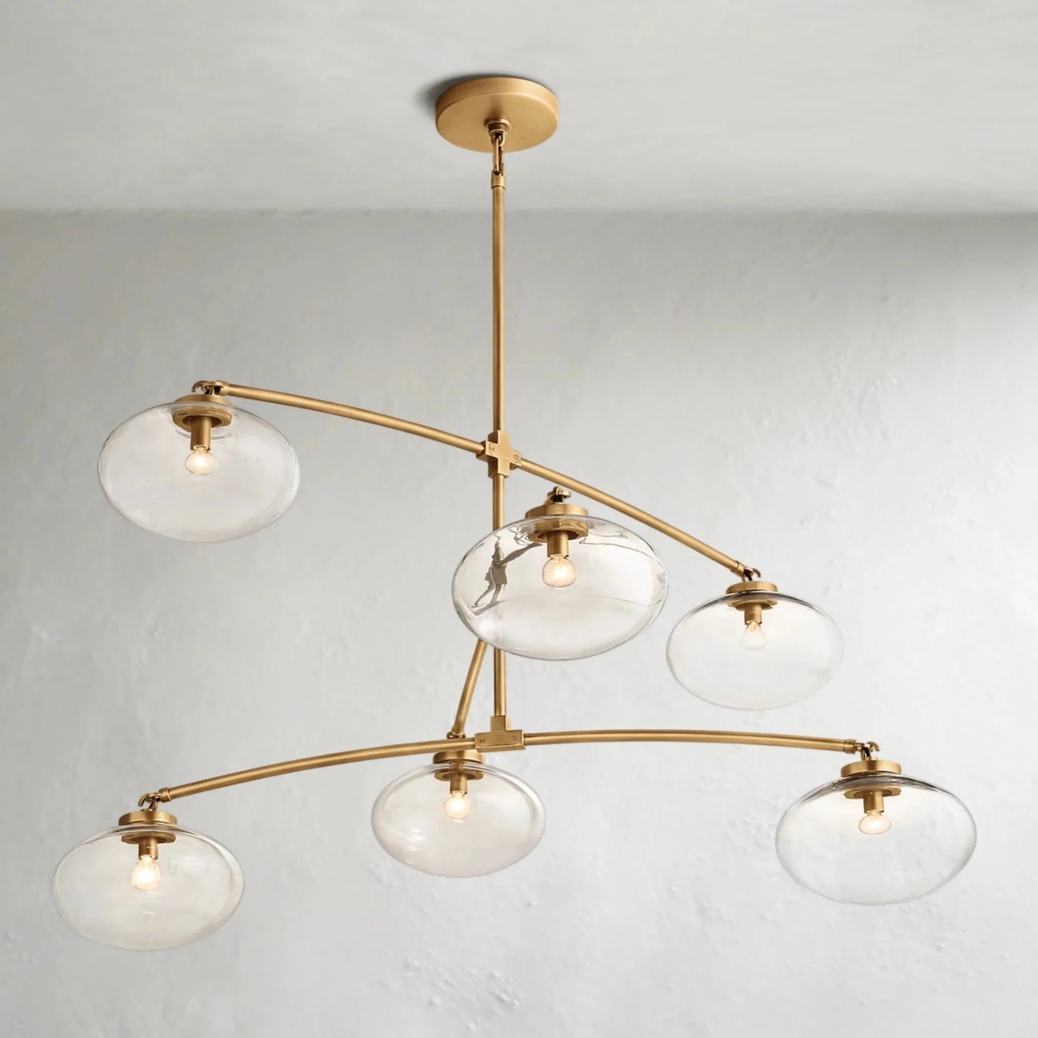 Cebret Glass Mobile Round Chandelier - fovolighting