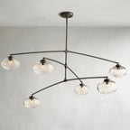 Cebret Glass Mobile Round Chandelier - fovolighting