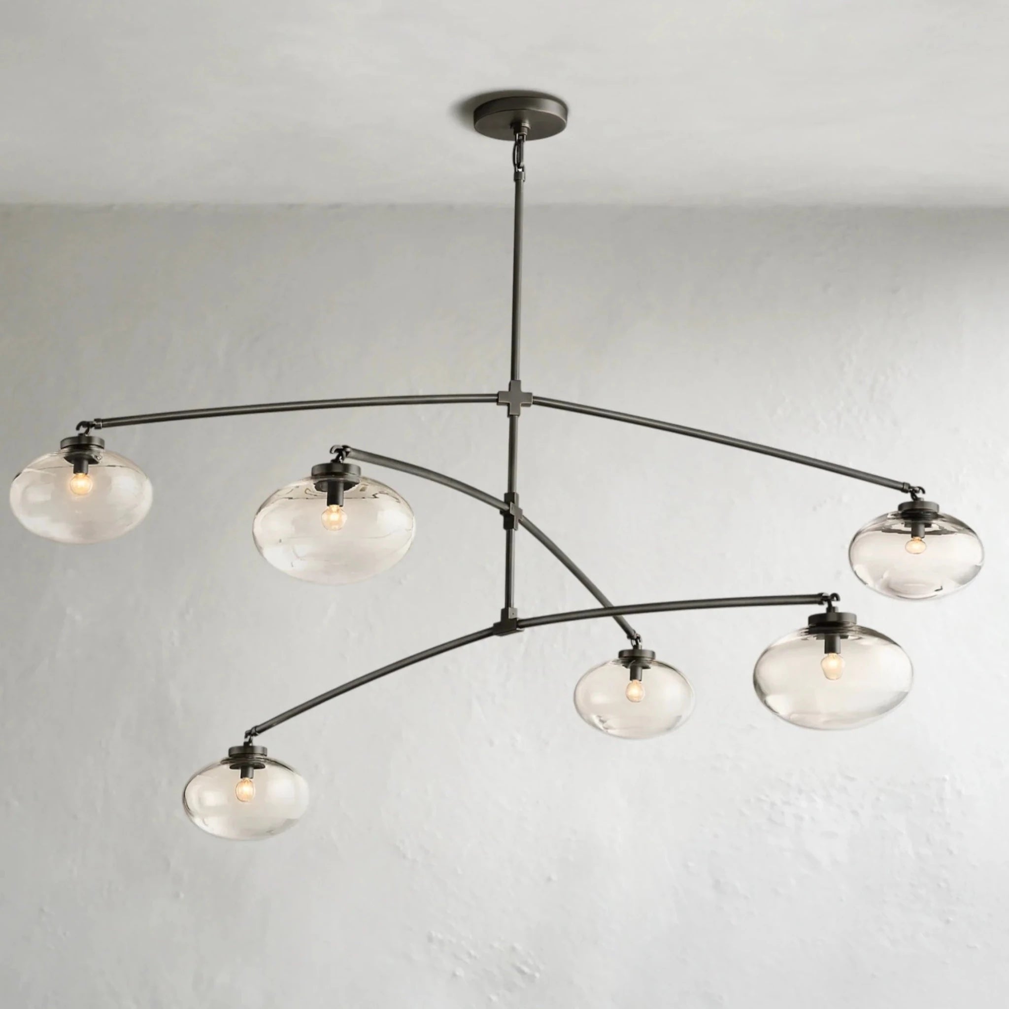 Cebret Glass Mobile Round Chandelier - fovolighting