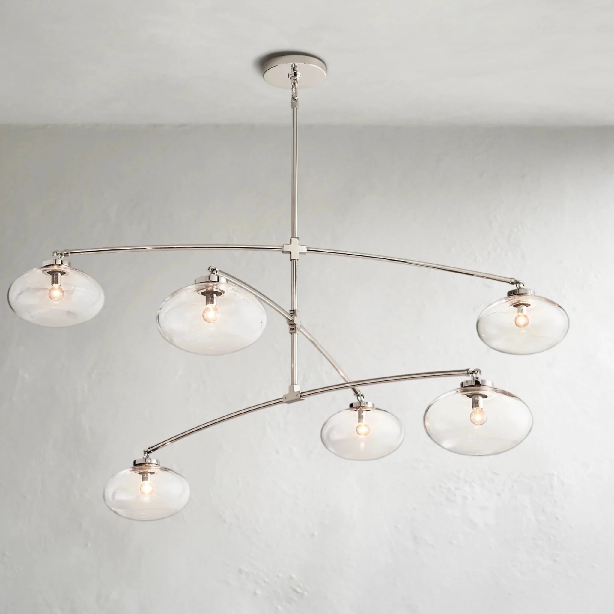 Cebret Glass Mobile Round Chandelier - fovolighting