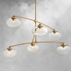 Cebret Glass Mobile Round Chandelier - fovolighting