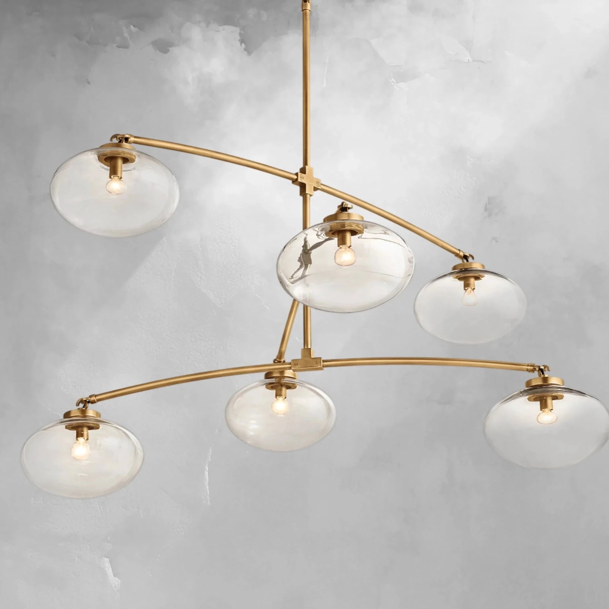 Cebret Glass Mobile Round Chandelier - fovolighting
