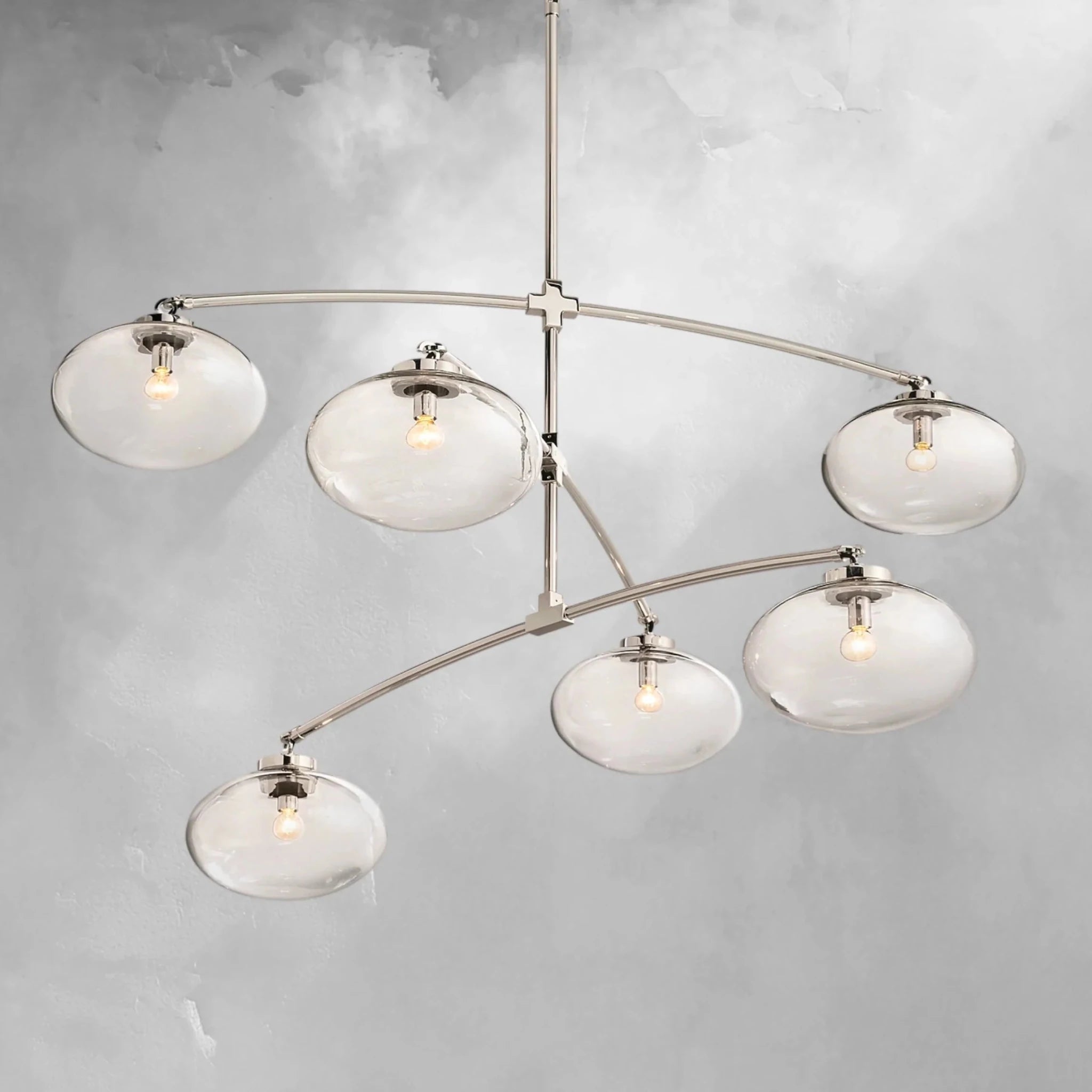 Cebret Glass Mobile Round Chandelier - fovolighting