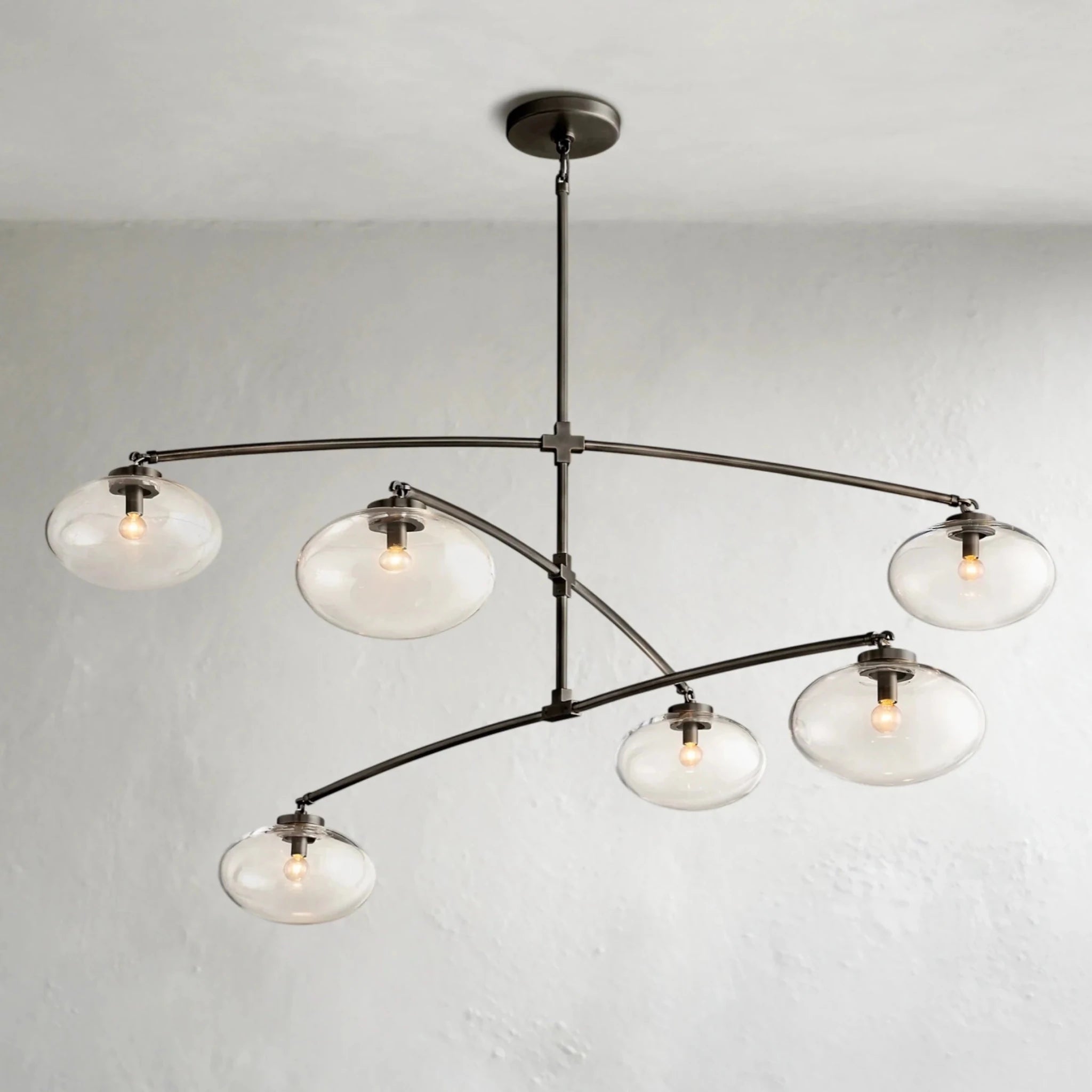 Cebret Glass Mobile Round Chandelier - fovolighting