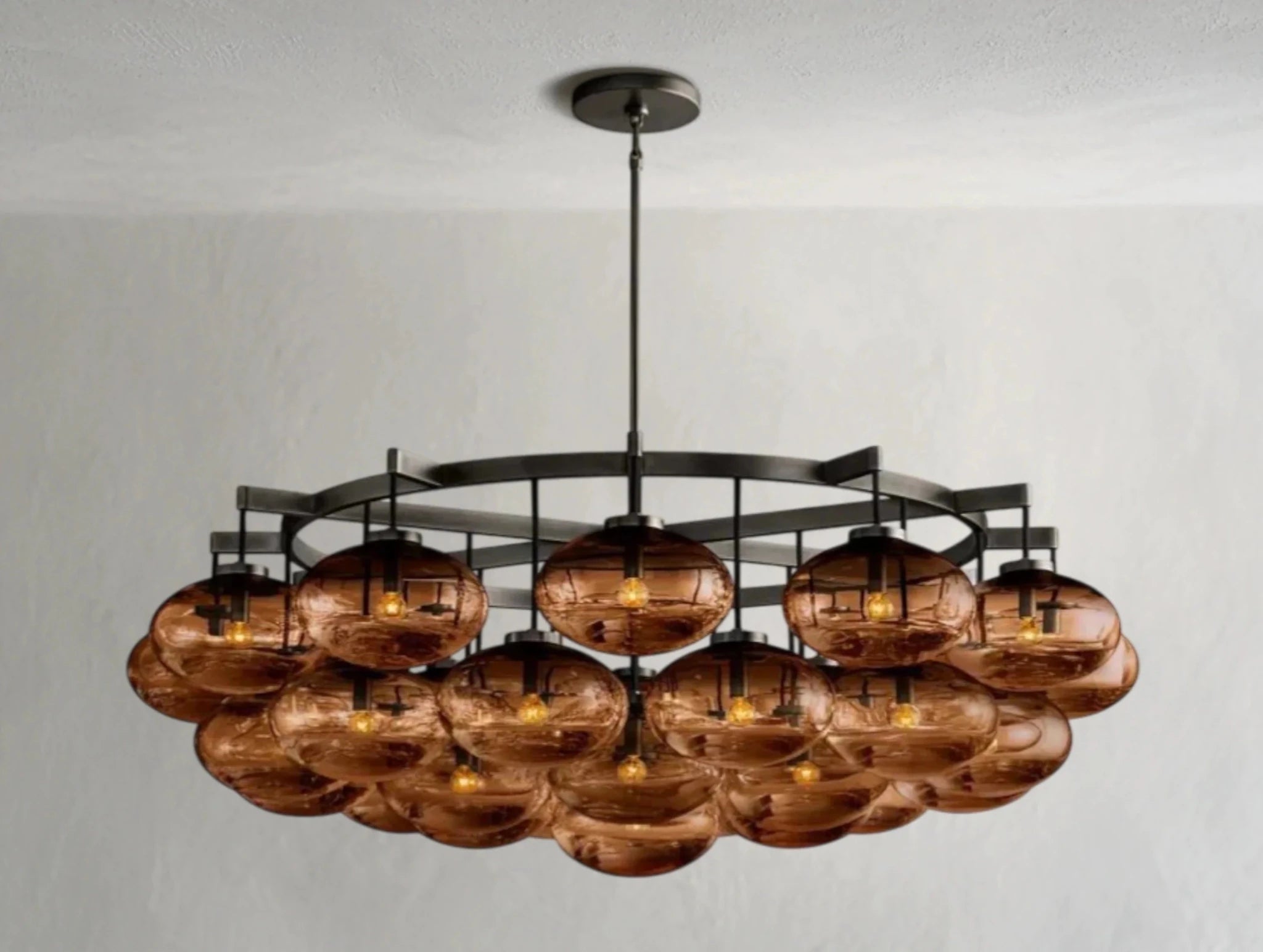 Cebret Glass Round Chandelier - fovolighting