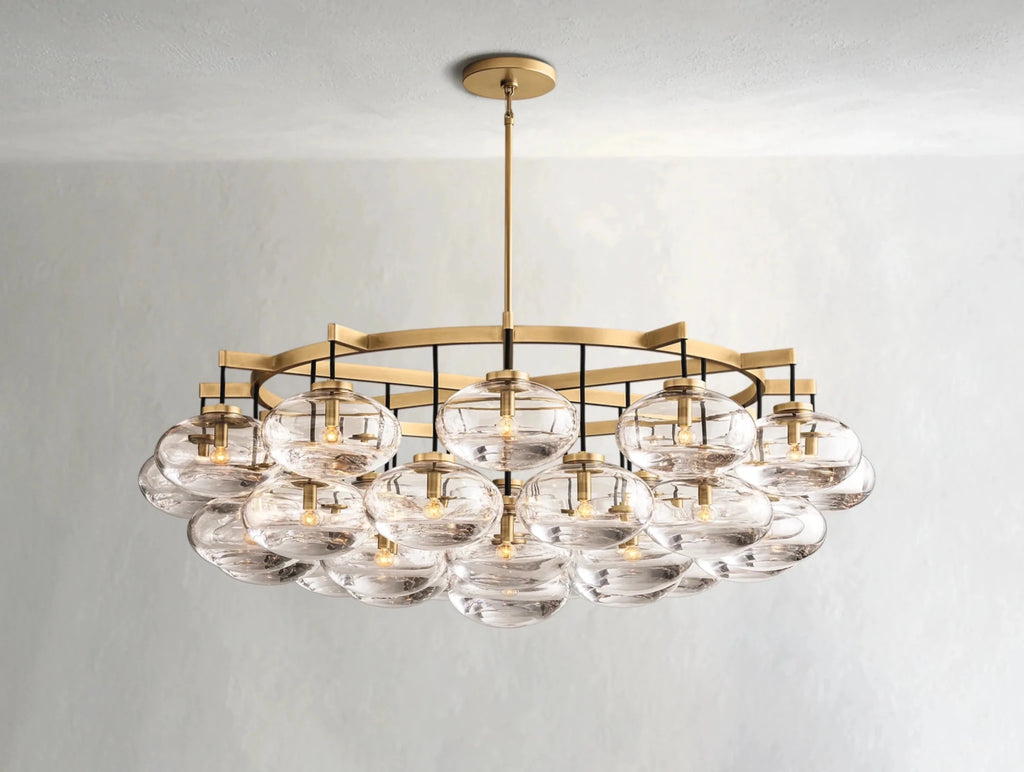 Cebret Glass Round Chandelier - fovolighting