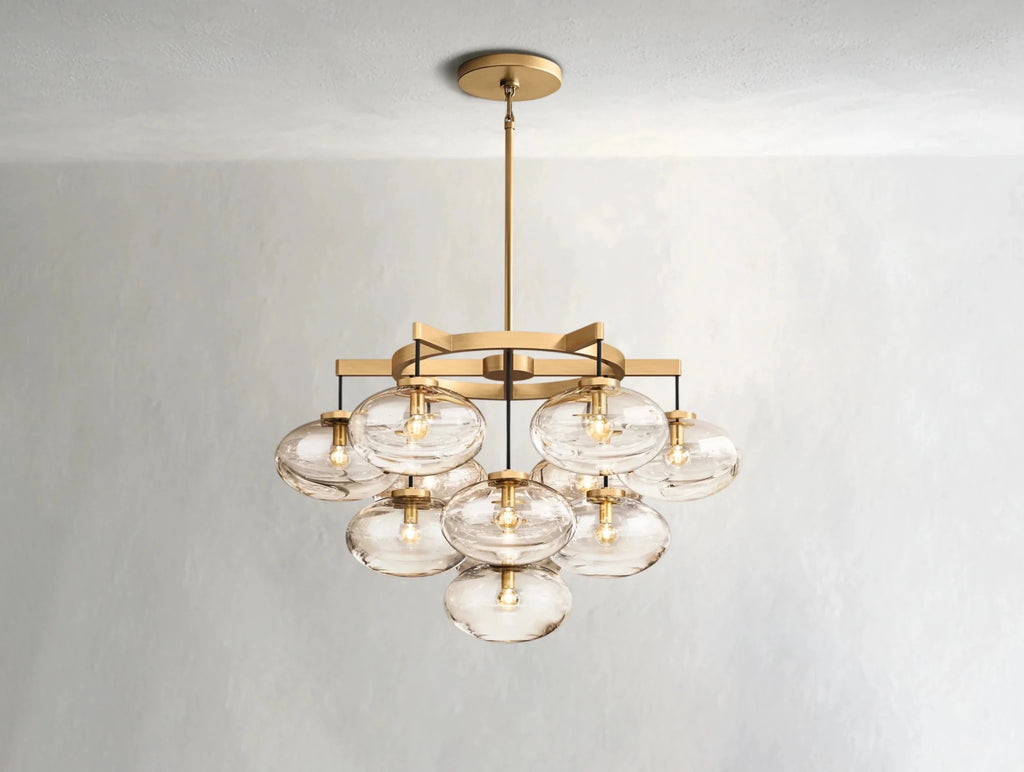 Cebret Glass Round Chandelier - fovolighting