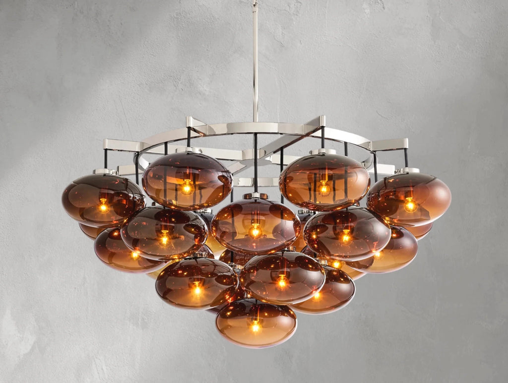 Cebret Glass Round Chandelier - fovolighting