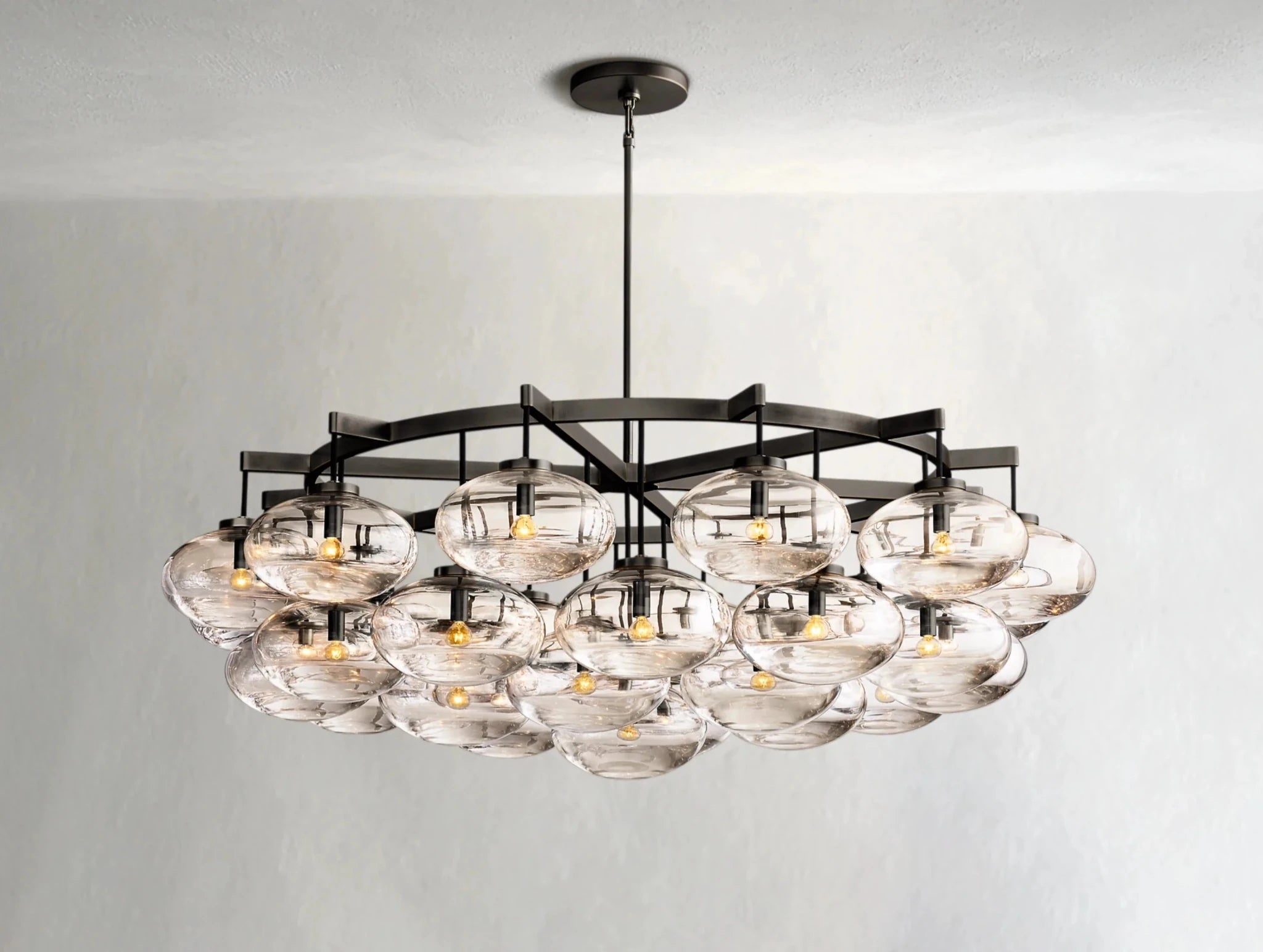 Cebret Glass Round Chandelier - fovolighting
