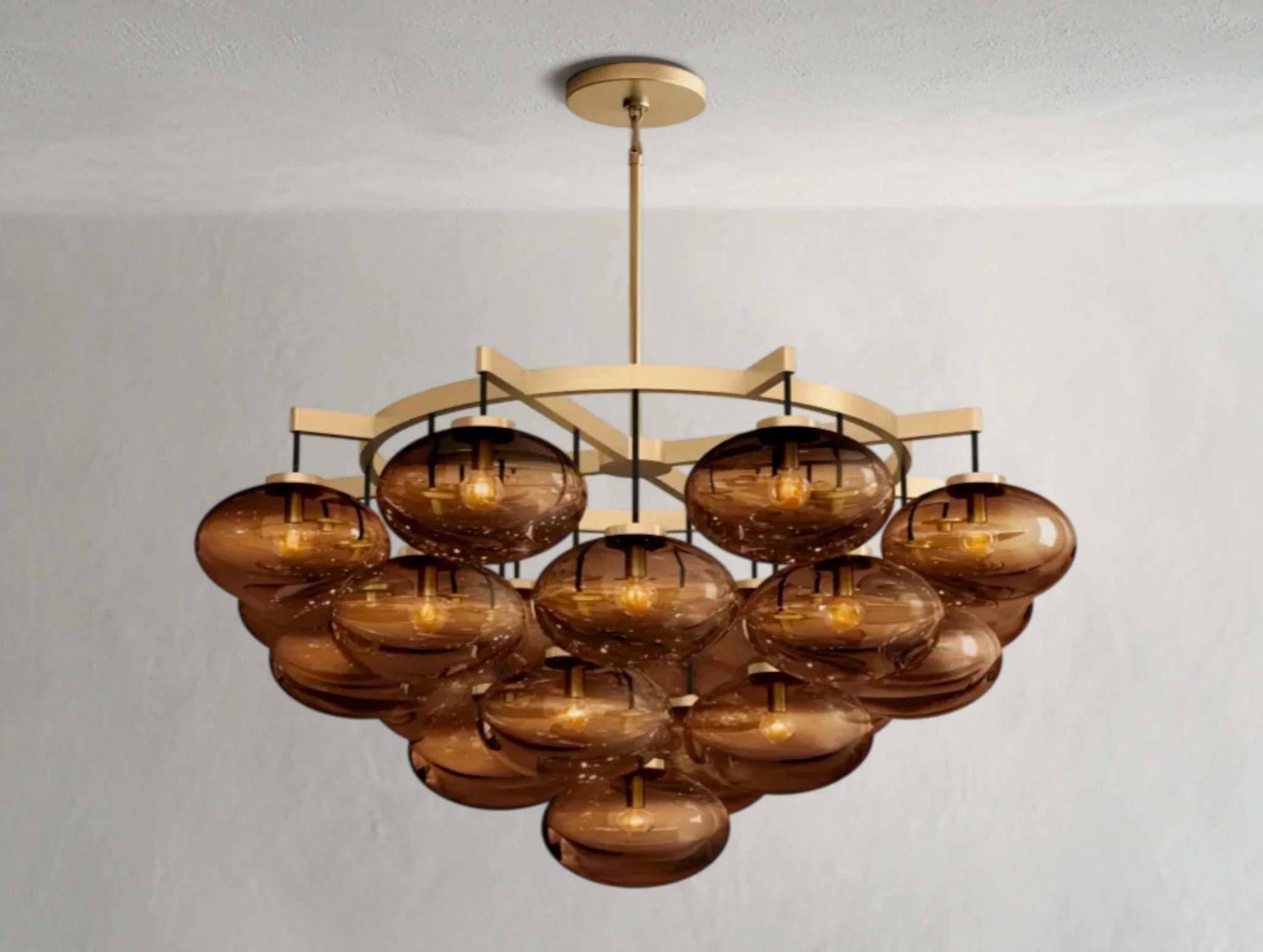 Cebret Glass Round Chandelier - fovolighting