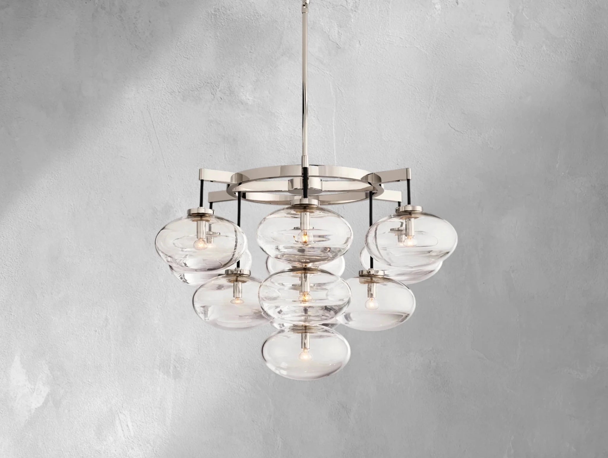 Cebret Glass Round Chandelier - fovolighting