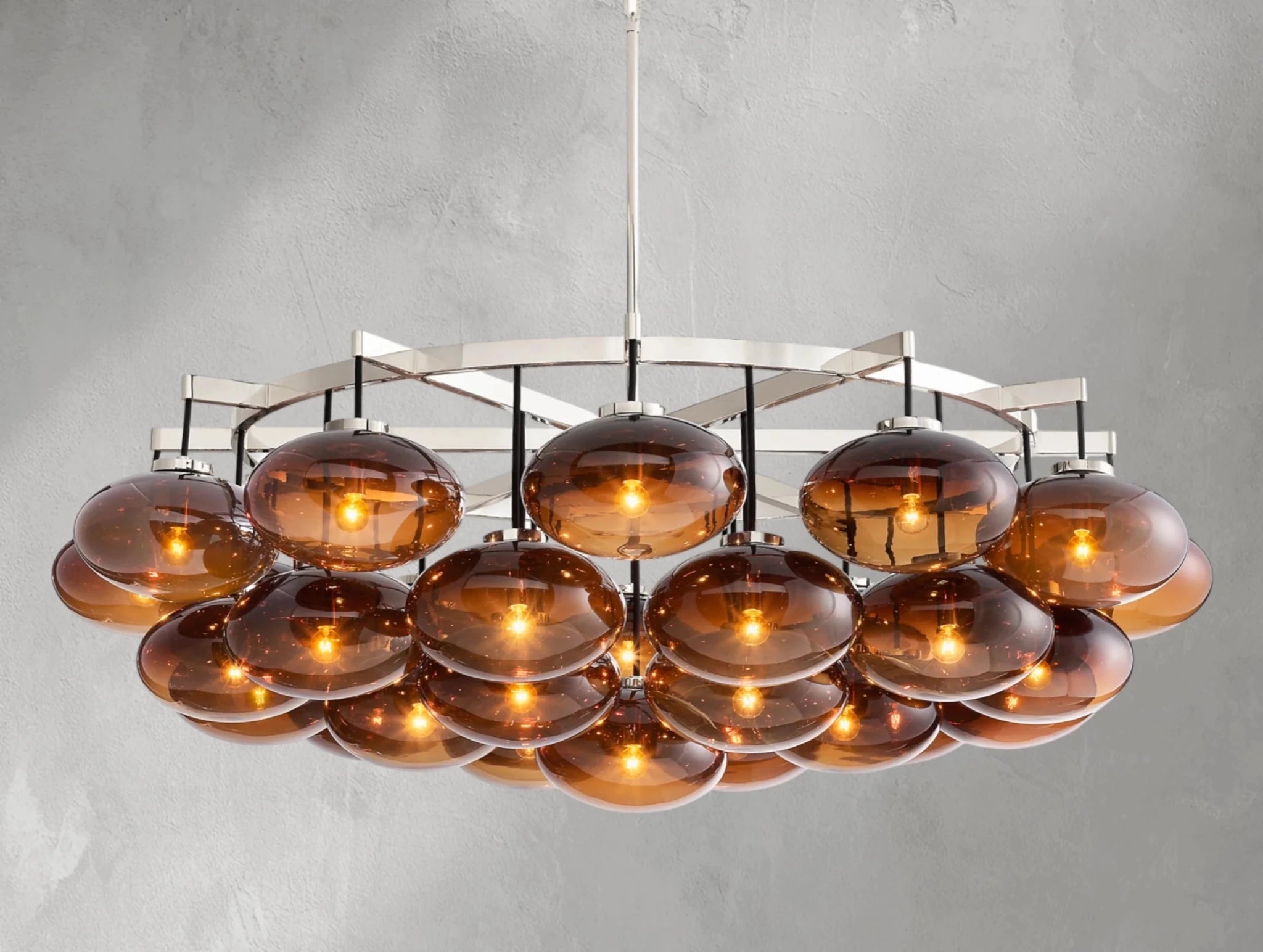 Cebret Glass Round Chandelier - fovolighting