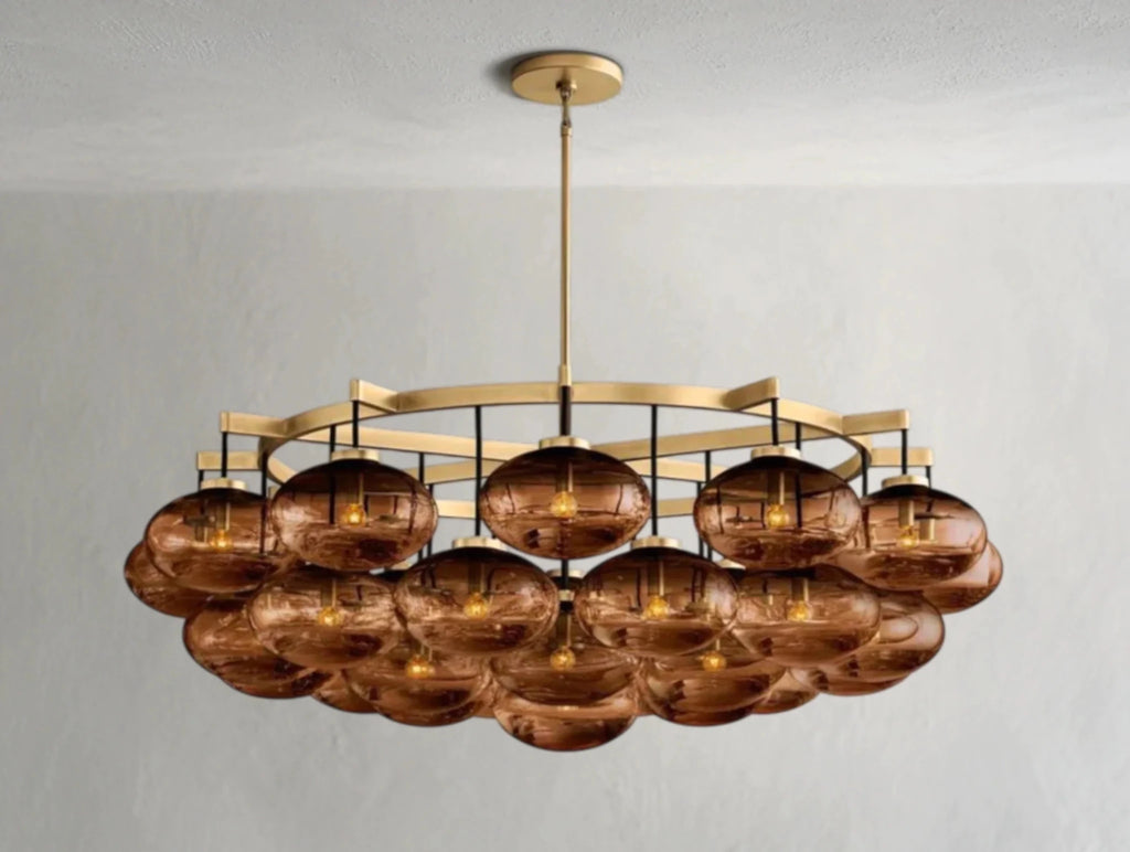 Cebret Glass Round Chandelier - fovolighting