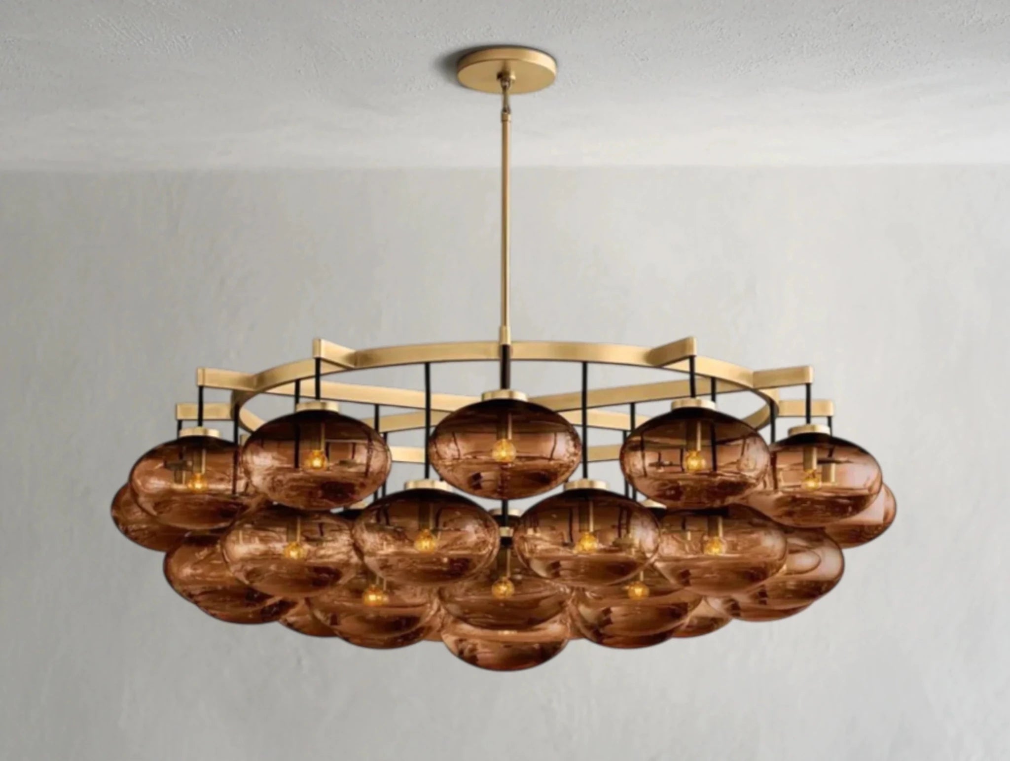 Cebret Glass Round Chandelier - fovolighting