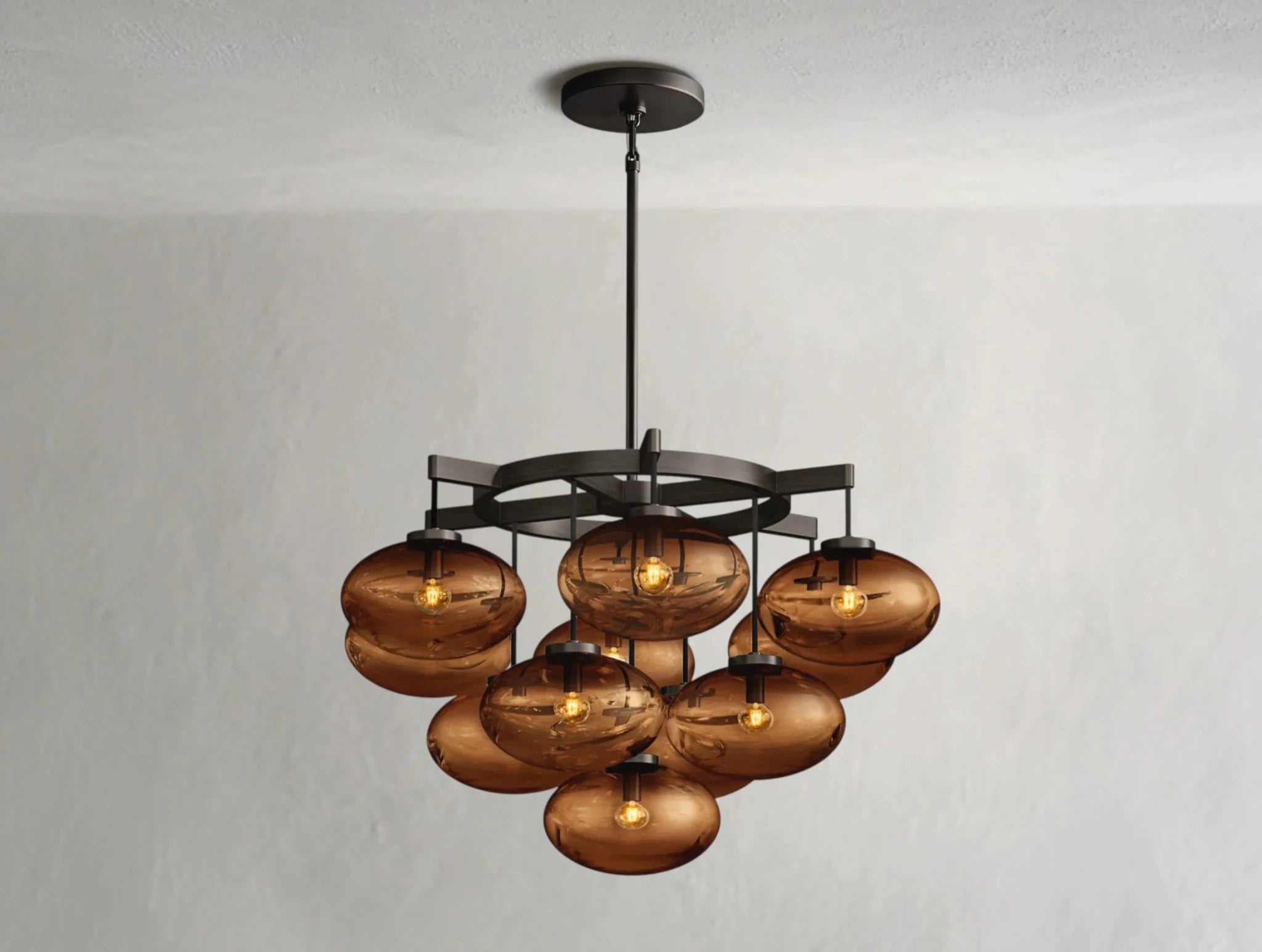 Cebret Glass Round Chandelier - fovolighting