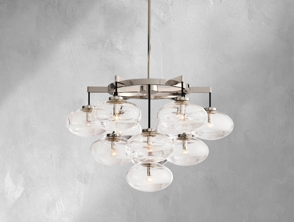 Cebret Glass Round Chandelier - fovolighting