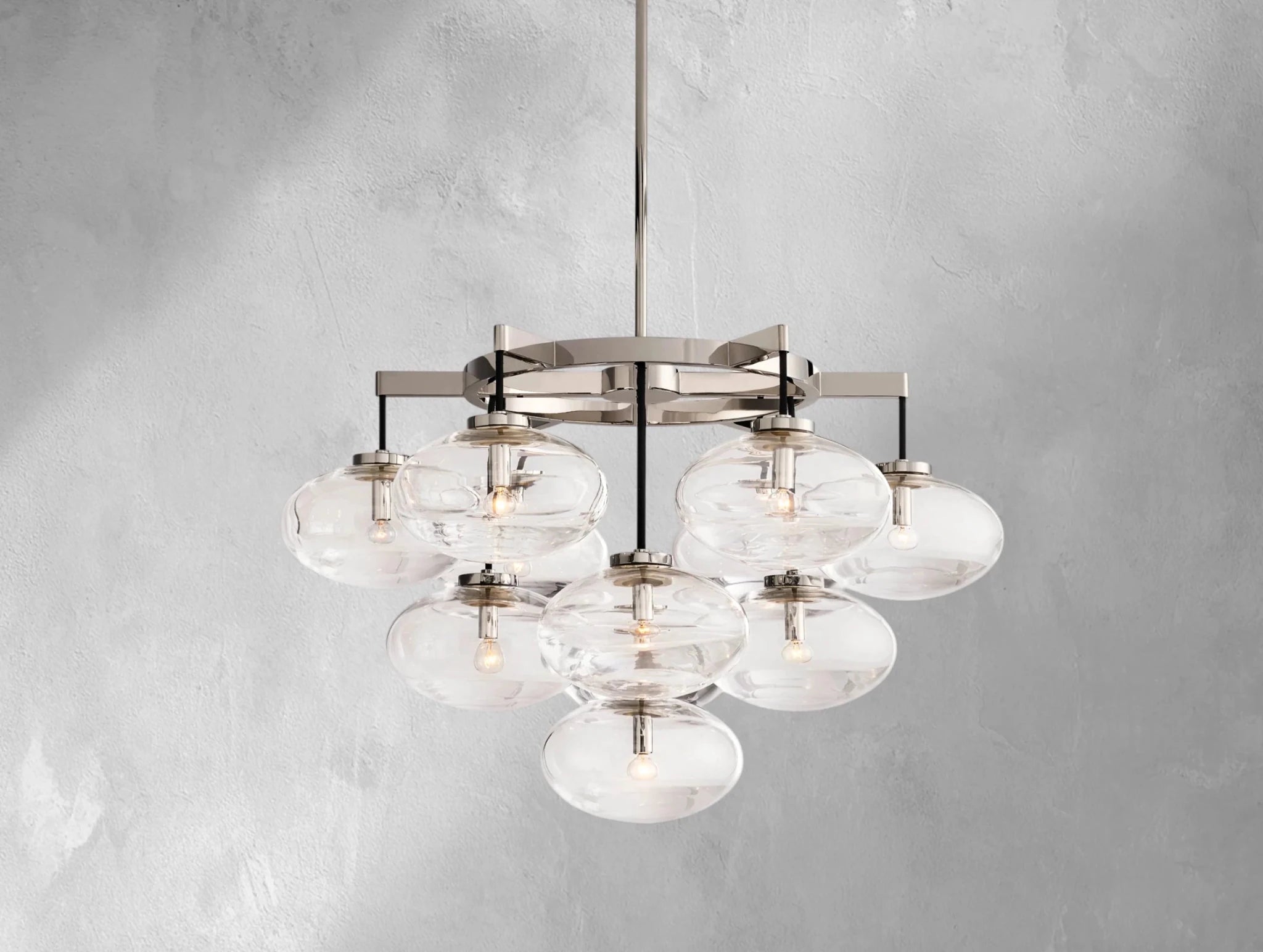 Cebret Glass Round Chandelier - fovolighting