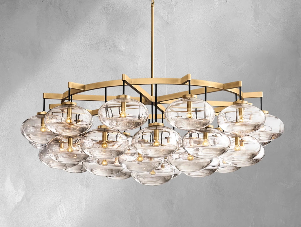 Cebret Glass Round Chandelier - fovolighting