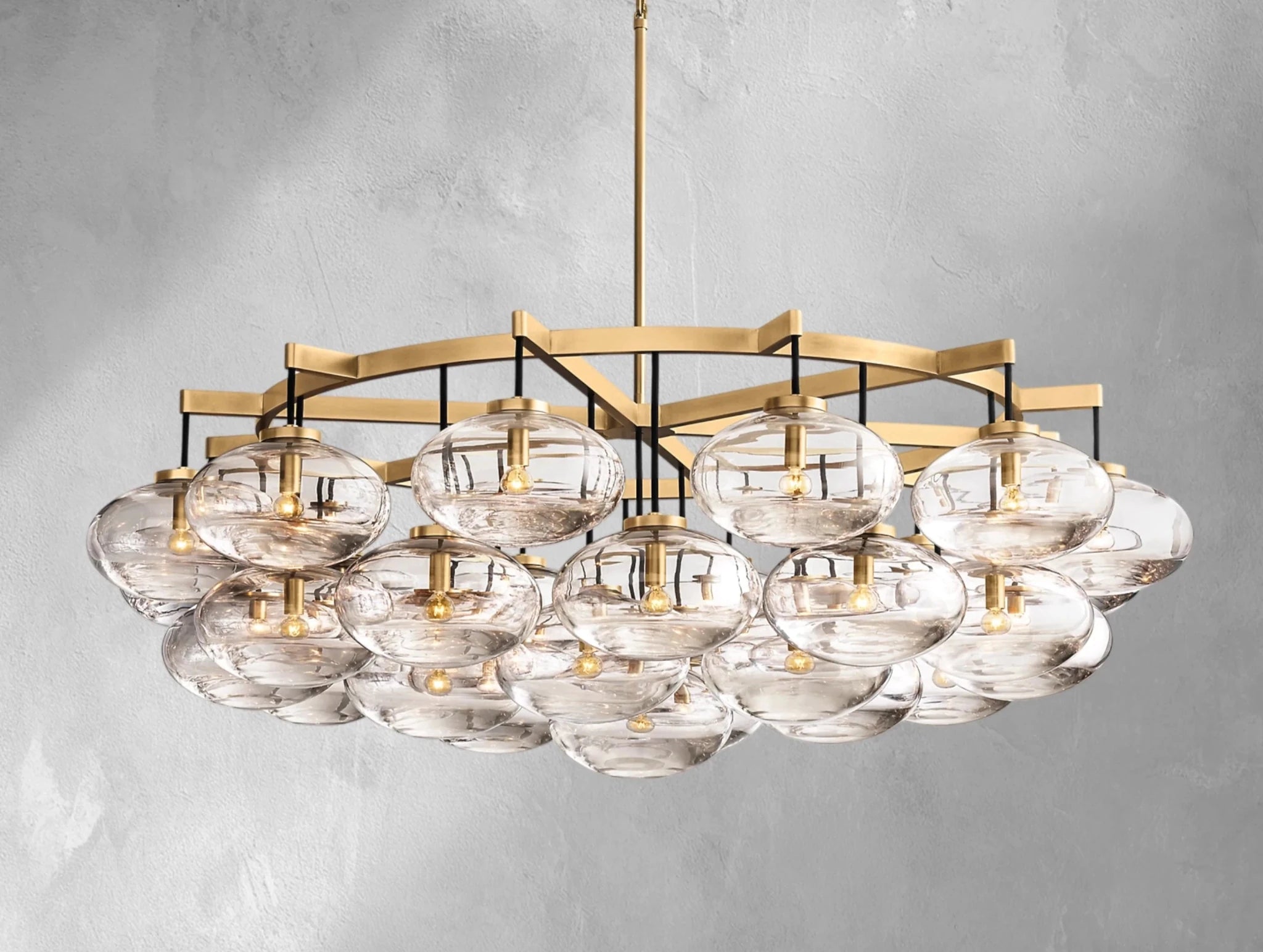 Cebret Glass Round Chandelier - fovolighting