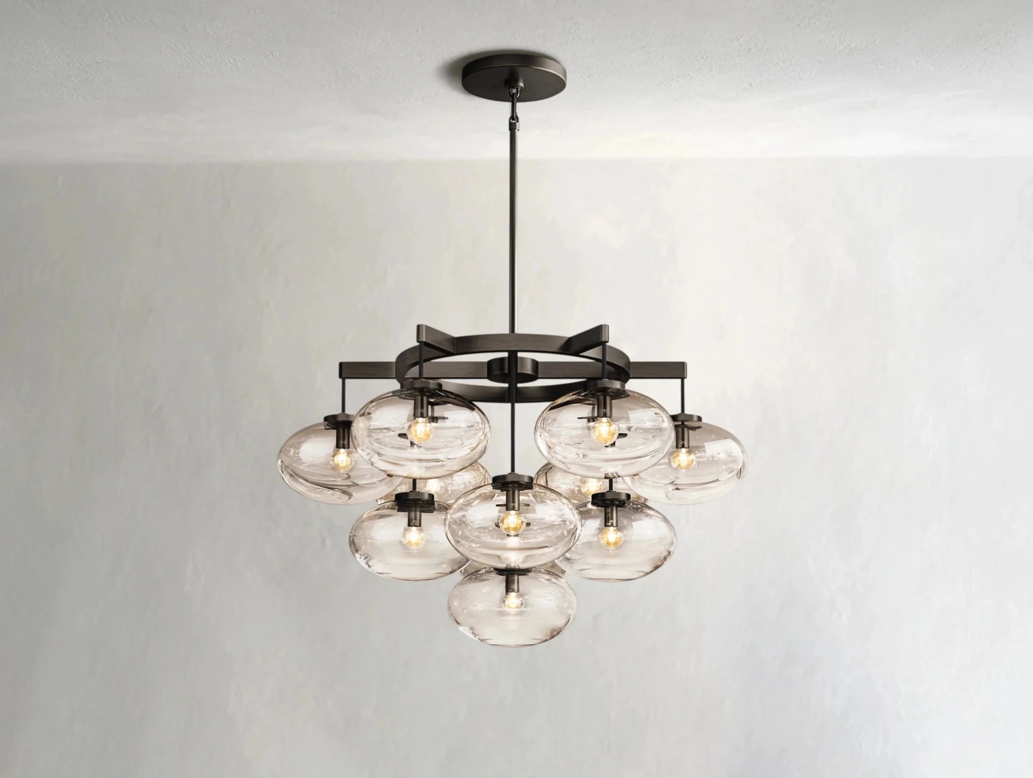Cebret Glass Round Chandelier - fovolighting