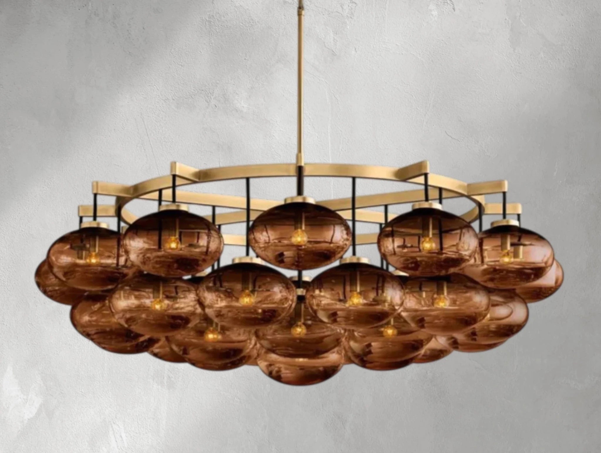 Cebret Glass Round Chandelier - fovolighting