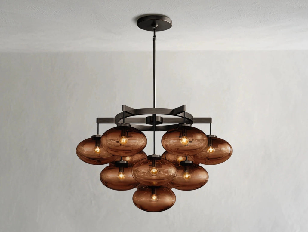 Cebret Glass Round Chandelier - fovolighting
