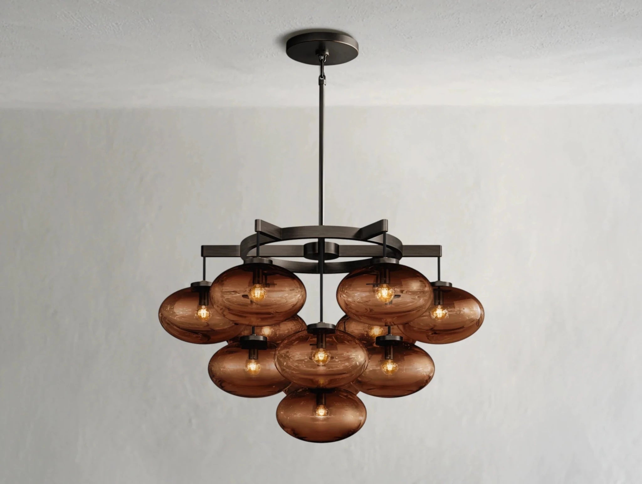 Cebret Glass Round Chandelier - fovolighting