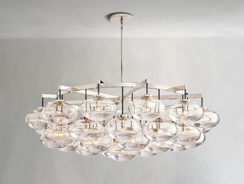 Cebret Glass Round Chandelier - fovolighting