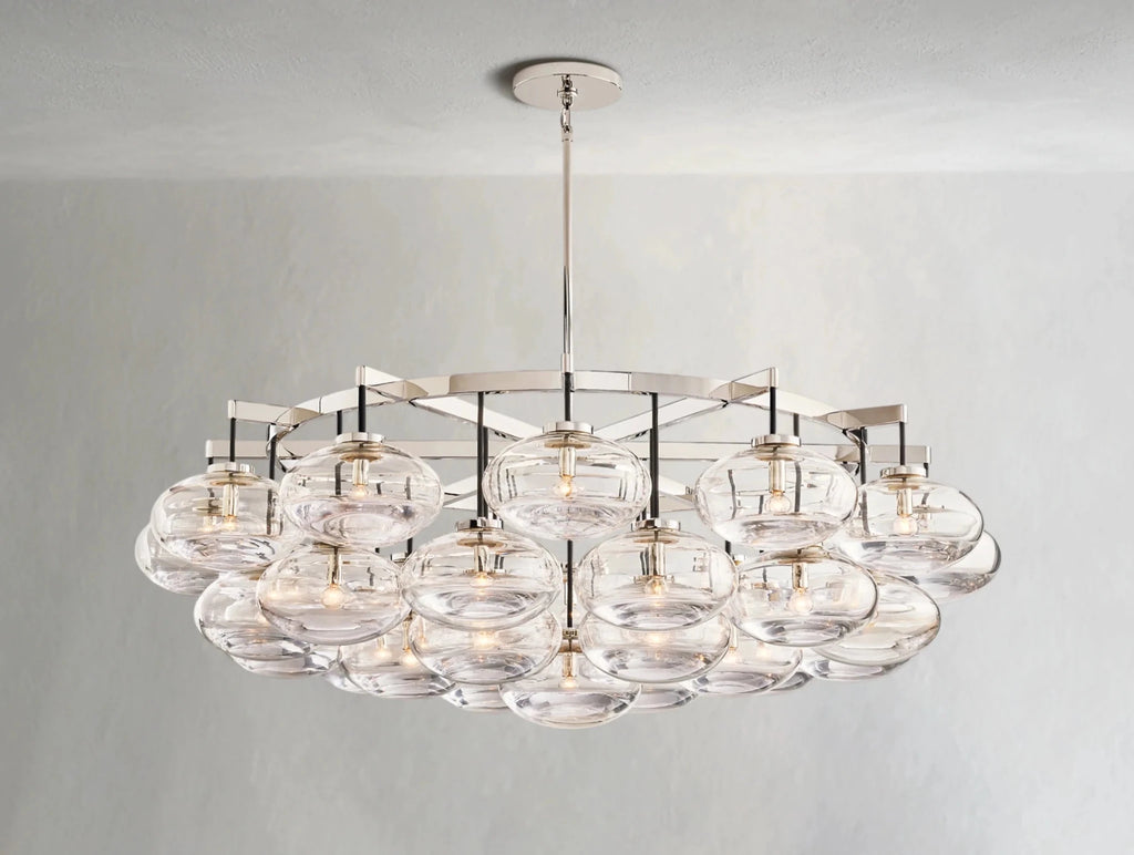 Cebret Glass Round Chandelier - fovolighting