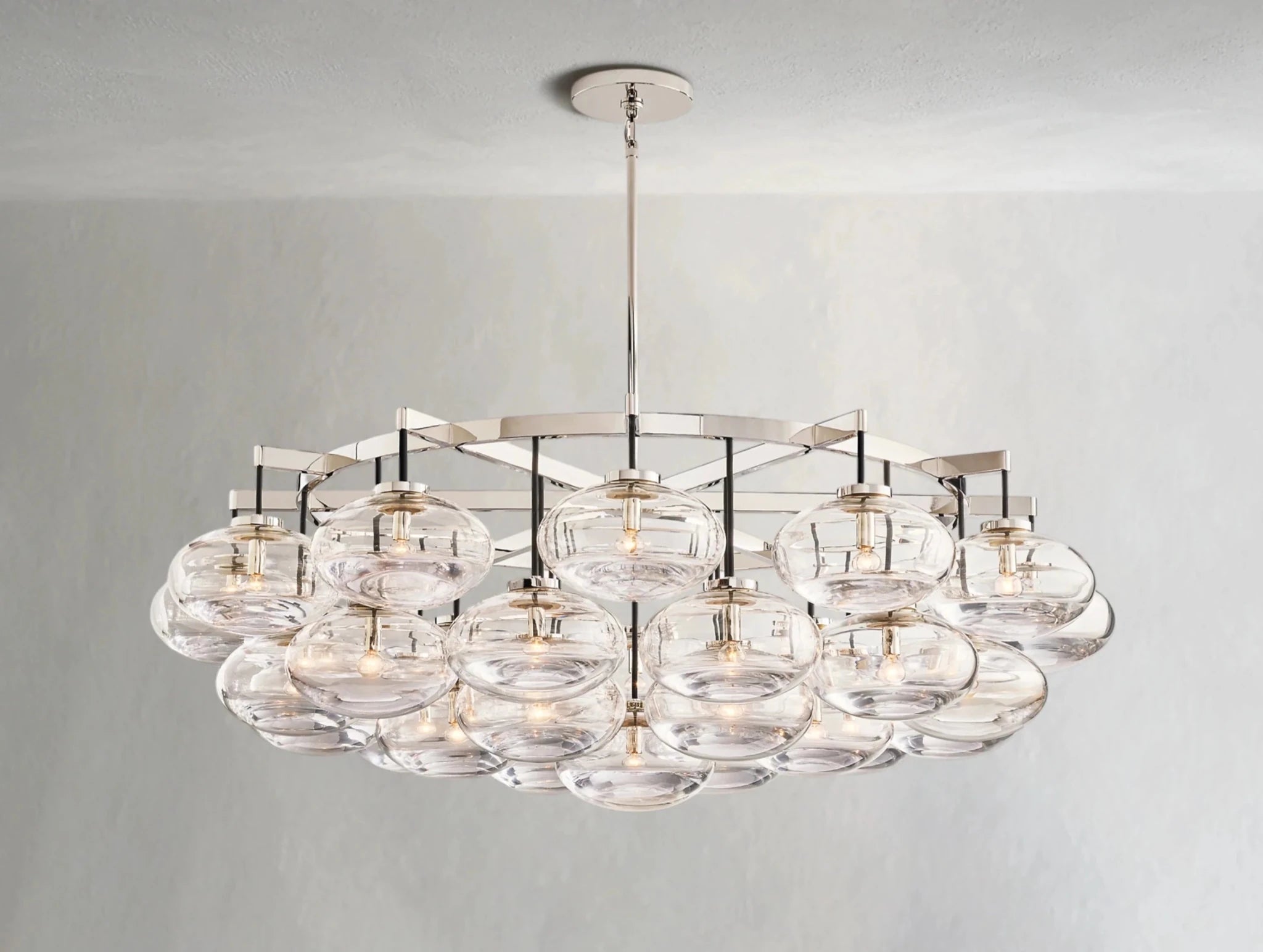 Cebret Glass Round Chandelier - fovolighting