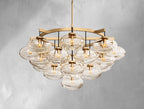 Cebret Glass Round Chandelier - fovolighting