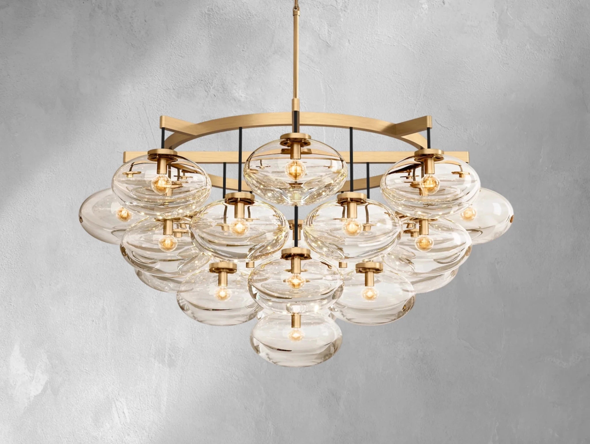 Cebret Glass Round Chandelier - fovolighting