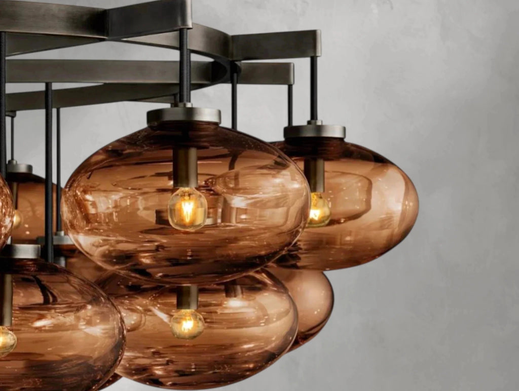 Cebret Glass Round Chandelier - fovolighting